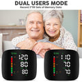 Wrist Blood Pressure Monitor, Rechargeable Blood Pressure Monitor for Home Use, LED Display, Voice Broadcast, Wrist Measuring Instrument, Touch Screen Wrist Blood Pressure Cuff, 99X2 Reading Memory Wrist Blood Pressure Monitor, with Carrying Case.