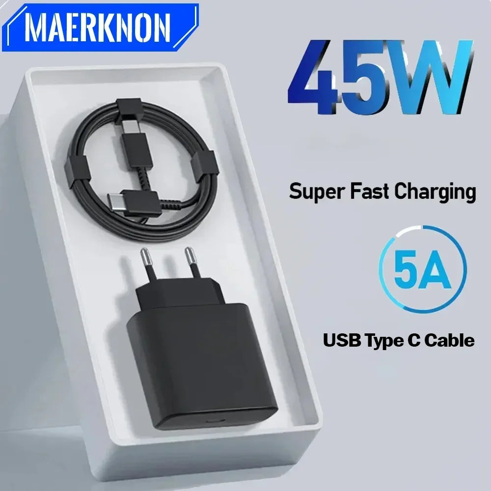45W USB-C Mobile Phone Charger Plug Fast Charging Plug Mobile Phone Charger Adapter Suitable for Phone Tablet Fast Charging Plug