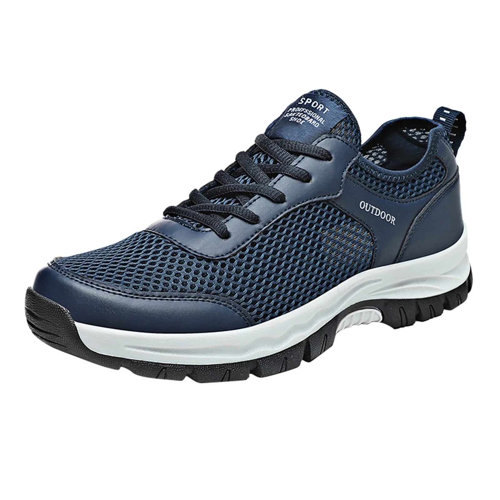 Cushion Casual Mens Shoes Blue 45