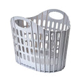 Bohemian Style Foldable Laundry Basket with Handle - Durable Plastic Rectangular Design, Breathable and Lightweight