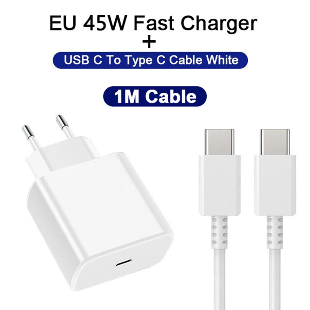 45W USB-C Mobile Phone Charger Plug Fast Charging Plug Mobile Phone Charger Adapter Suitable for Phone Tablet Fast Charging Plug