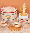 Wooden Xylophone Drum Set for Toddlers,Montessori Baby Musical Instruments Toys, Drum Set Percussion Instruments Musical Toys