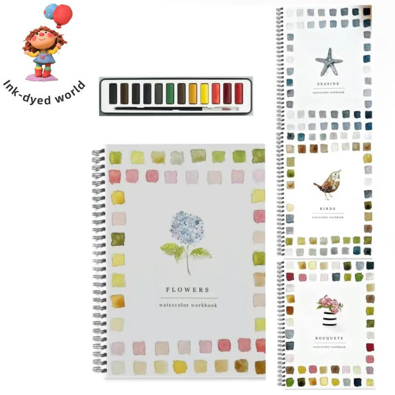 Watercolor Workbook Bouquets Watercolor Workbooks and Painting Kit Art Supplies Coloring Books Limited