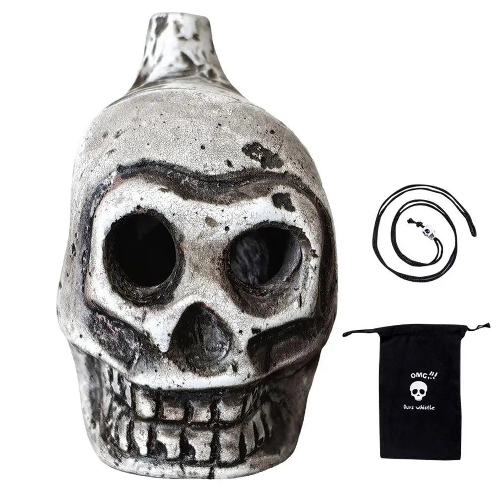 Authentic Aztec Whistle Loud Spookys Aztec Scary Death Whistle Realistic Human Screaming Aztec Ghost War Whistle Skull Head Toy