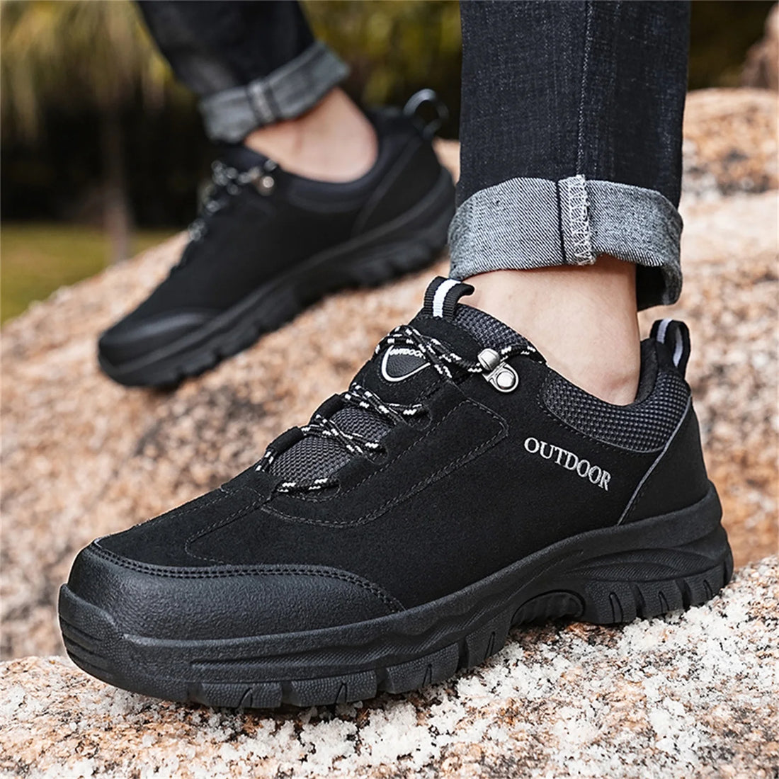 Mesh Casual Men Shoes Casual Black 43